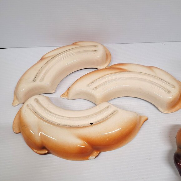 Lane & Co Van Nuys Ca 5 Piece Chip & Dip Ceramic Centerpiece Fruit Bowl #3030 - Picture 10 of 11